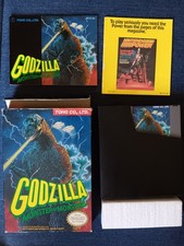 Godzilla (Toho, 1989) NES Game w/ Box & Manual ~ Tested & Working