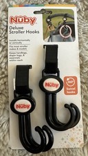 NEW Nuby Deluxe Car Seat Stroller Hooks 2 Pack