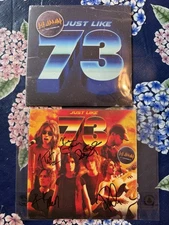 Def Leppard JUST LIKE 73: EXCLUSIVE BLUE VINYL 7" WITH SIGNED INSERT