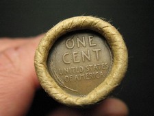 🔥ESTATE SALE COINS! PENNY ROLL 1909 VDB LINCOLN WHEAT CENT BOTH ENDS🔥 LOT 11x