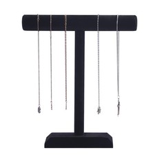 Necklace Holder,Black Velvet Jewelry Display Stand for Selling,13.8 Inches Ta