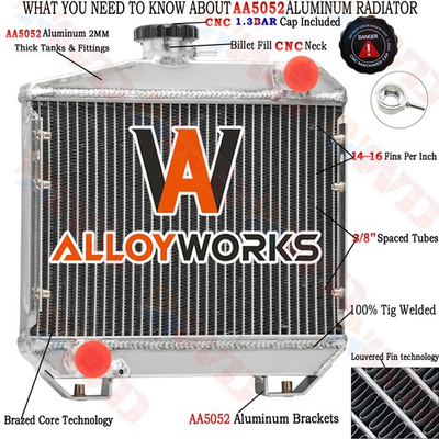 #ad #ad 2 Row Aluminum Radiator For YANMAR YM1500 Tractor 124166 44500 124160 44500 $179.00