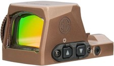 SIG SAUER Romeo-X Pro 1x Reflex Red Dot Sight, Circle Dot Reticle, FDE, SORX1002