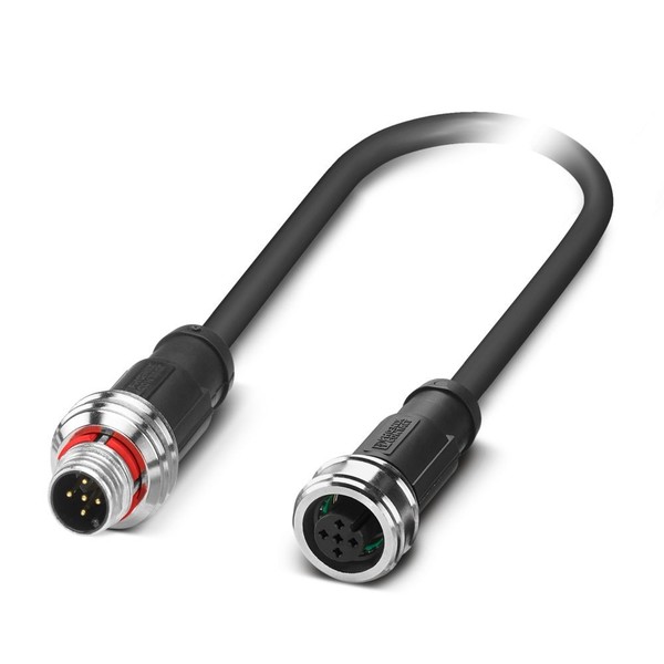 Phoenix Contact - SAC-5P-P12MS/ 0,6-PUR/P12FS SH - Sensor-/Aktor-Kabel - 1476911-image