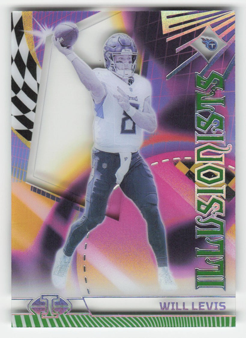 Will Levis 2023 Panini Illusions Illusionists Emerald RC #18
