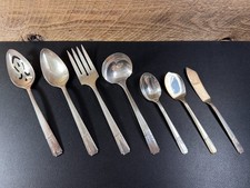 Oneida GRENOBLE Prestige Heirloom Silver Plate 1938 Flatware Server Set 7pc 