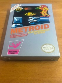 Metroid (Nintendo NES) (SILVER BOX) With Box and Manuals