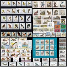 Worldwide Birds Stamp MNH Mint Collection Full Sets Different Countries Lot Ed.3