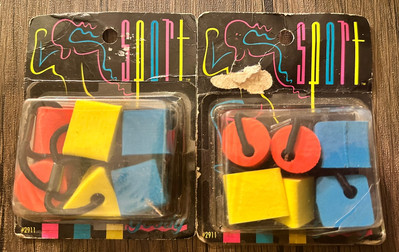 1990 Goody Sport Foam Ponytailers 2911 Ponytail Holders Multi Colored 12 Sealed!