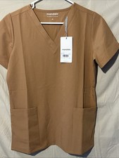 Mandala Women's 6 Pocket V-Neck Scrubs Top Size XS New With Tags