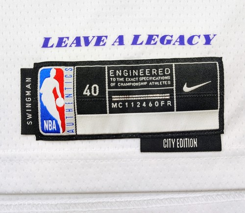 Camiseta deportiva Nike Los Angeles Lakers LeBron James #6 edición City Swingman talla 40 pequeña - Imagen 2 de 6