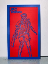 Arc Raiders Inspired 3D Wall Art  Minimalist Gaming Decor Plaque for Gaming room