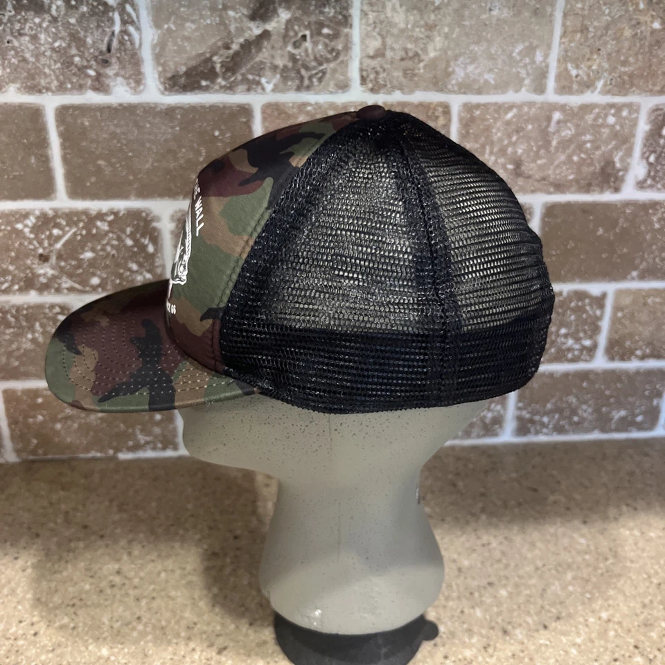 Vans “For The Halibut” 66 Camo Trucker Hat Snapback Mesh Y2K Skater Streetwear - Image 4 of 4