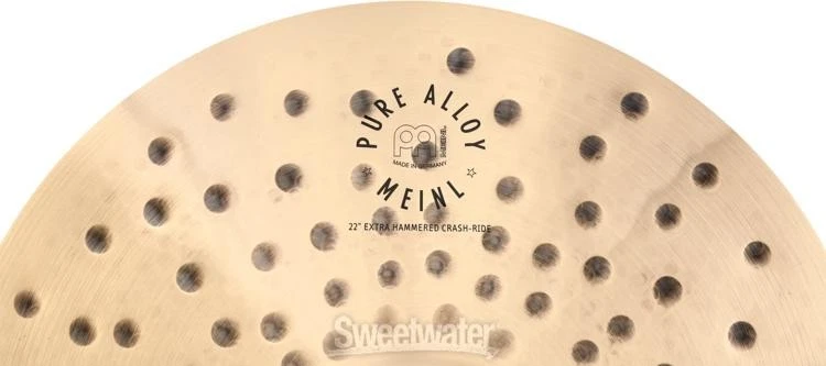 Platillo Meinl de aleación pura Crash/Ride - 22 pulgadas, extra martillado Foto 2 de 4