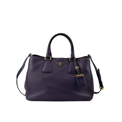 Prada Tasche Lila Vitello Daino Leder Medium