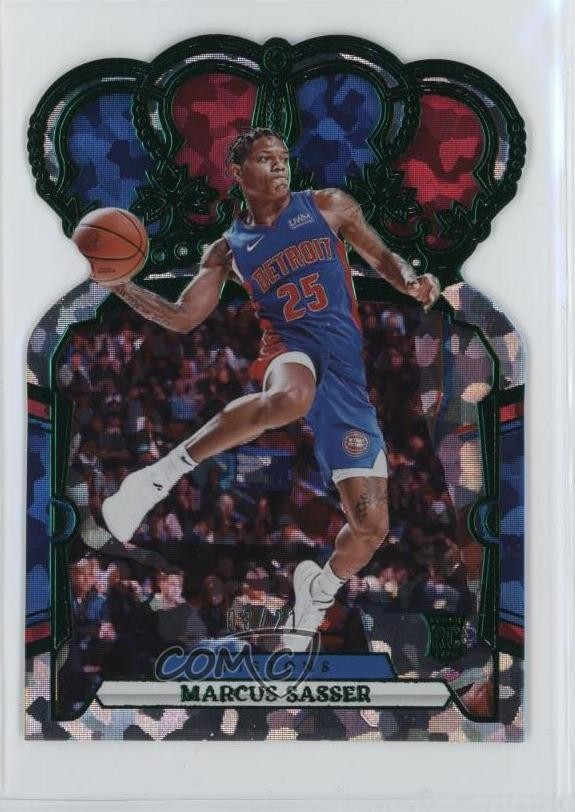 2023-24 Panini Crown Royale FOTL Green Crystal 3/21 Marcus Sasser #37 Rookie RC