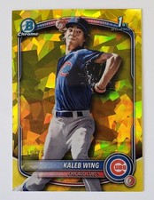 2025 Bowman Chrome Draft Sapphire Edition - Kaleb Wing #BDC-131 Yellow /75 (RC)
