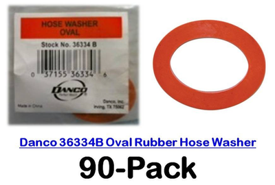 #ad Hose Washer Oval Synthetic Rubber Danco 36334B 90 Pack $39.99