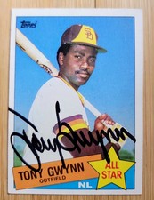 1985 Topps Autograph All-Star Tony Gwynn #717