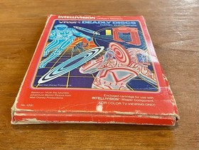 Tron Deadly Discs (Intellivision 1982) Complete CIB W/ Game Box Manual Overlays