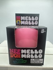 NIB Nee Doh Pink Mello Mallo Squishy Stress Anxiety Fidget Color Changing Toy