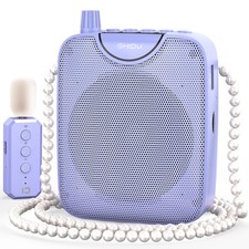 35W Voice Amplifier with Wireless Lavalier Microphone, Bluetooth Voice Amplif...