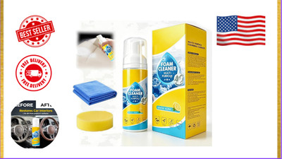 4-in-1 Multi-Enzyme Foam Cleaner, Deep Cleaning Spray for Car Kitchen Bathroom..