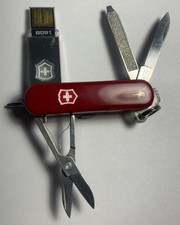 VICTORINOX SwissBit USB 16GB Thumb Drive with Pen  White Light THIN VERSION SBT