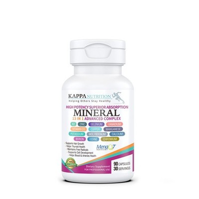 KAPPA NUTRITION (90 Capsules,Vitamin K2, Vitamin D3, 90 Count (Pack of 1) 