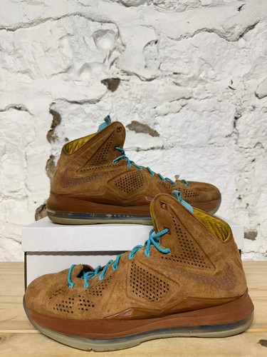 Nike LeBron 10 EXT 'Hazelnut' Men's Size 11.5 Pre-owned Sneakers 607078-200