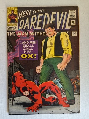 Daredevil #15 | SILVER AGE | Marvel Comics 1966 | The Ox | FN+