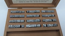 53 Kingsley Machine Co VINTAGE DIE Set EMBLEM for Hot Foil LOOK READ WOOD BOX 