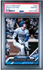 2024 Topps NOW Shohei Ohtani 1st NLCS Lead off HR Blue /49 PSA 10