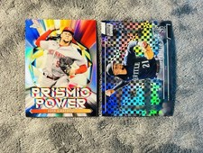 Luis Castillo 2022 Stadium Club X-Fractor & Topps Chrome Prismic Power Refractor