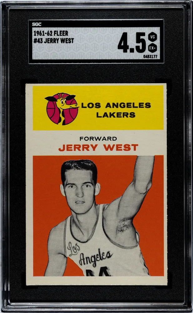 1961 Fleer Jerry West #43 SGC 4.5