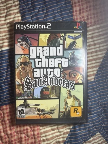 Grand Theft Auto: San Andreas (2004, Sony PlayStation 2 PS2) w/ Map & Manual