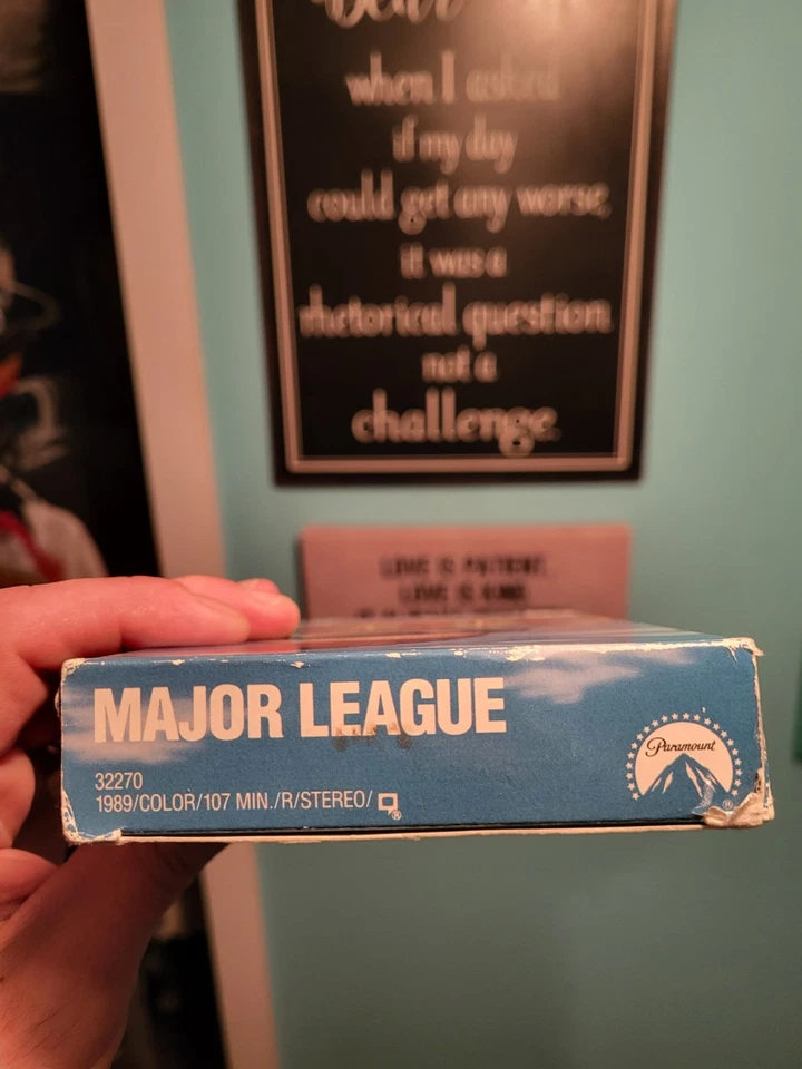 Major League VHS (1989) Paramount Pictures 1st Release - Image 4 of 4