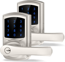 Keyless Entry Keypad Door Lock with Handle Electronic Lock Deadbolts 2 Pack  9