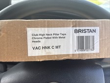 Bristan Value Lever High Neck Pillar Kitchen Sink Taps - Chrome