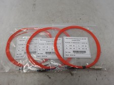 3m OM1 LSZH Fiber Optic Patch Cord MU/PC-SC/PC Simplex Cable - Lot of 3