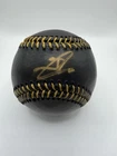 Jackson Chourio Autographed Signed Black Gold Rawlings Baseball Fanatics