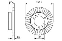 2X Bosch 0 986 479 A96 Bremsscheibe FüR Toyota