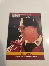 1990 Pro Set #333 Joe Gibbs - Washington - NFL - From Fresh Pull