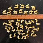 Vintage NLP Inc Plastic Cowboys and Indians, Lot of 54 Pieces, 7/8" Height