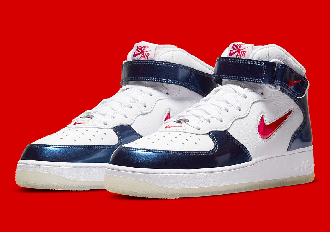 Nike Air Force 1 Mid Independence Day White Red Blue USA Nike Air Force 1 Mid Independence Day White Red Blue USA