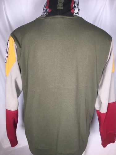 Boba Fett Hoodie Star Wars Costume Sweatshirt Zip Up Cosplay Men's SMALL - 第 9/10 張圖片