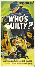 WHO'S GUILTY? Movie POSTER 27x40 C Robert Kent Amelita Ward Tim Ryan Jayne