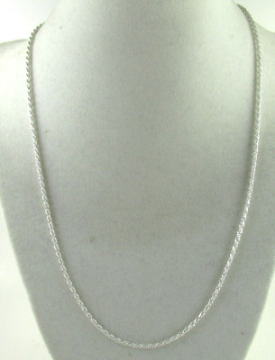 .925 Sterling Silber Seil Kette Halskette 20'' Designer Italien 6,6 Gramm
