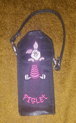 Disney Piglet Black Wristlet or Belt Loop MP3/ Phone/ Case/ Wallet 