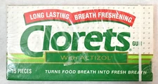 Clorets with Actizol 15 Pieces of Gum-NOS-Sealed Vintage